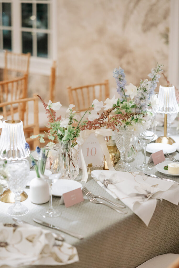 A closer look at the layers—patterned linens, soft candlelight, and just enough contrast to keep things interesting without overwhelming the table